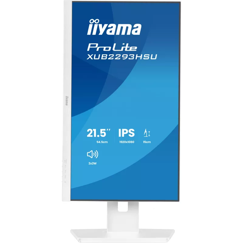 Monitor de computador iiyama ProLite XUB2293HSU-W7 54,6 cm (21,5 polegadas) 1920 x 1080 píxeis Full HD LED branco