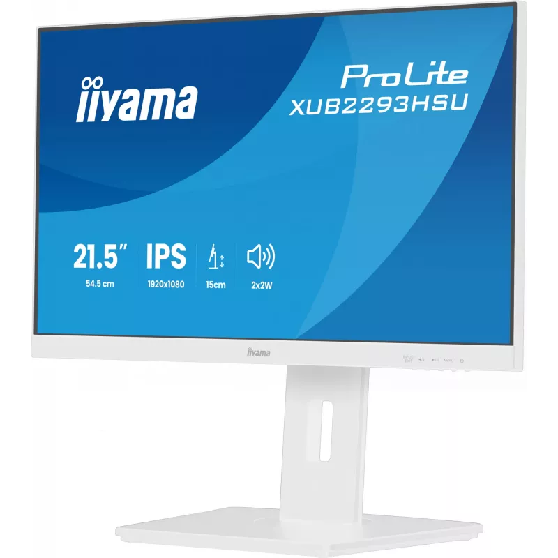 Monitor de computador iiyama ProLite XUB2293HSU-W7 54,6 cm (21,5 polegadas) 1920 x 1080 píxeis Full HD LED branco