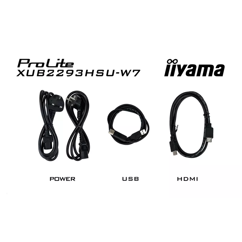 Monitor de computador iiyama ProLite XUB2293HSU-W7 54,6 cm (21,5 polegadas) 1920 x 1080 píxeis Full HD LED branco