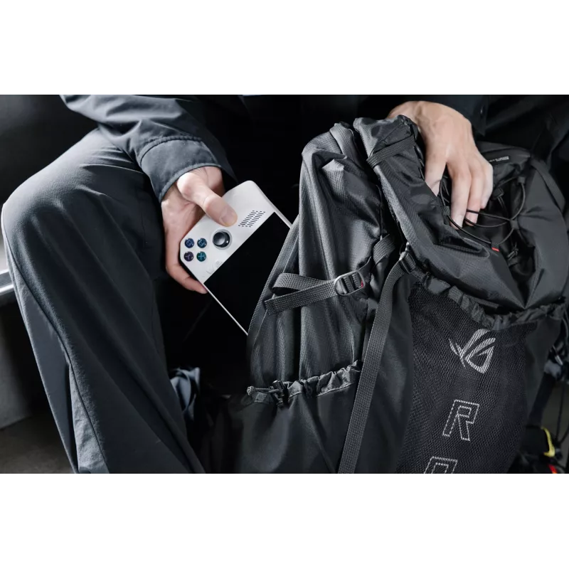 Mochila de gaming ASUS ROG Archer ErgoAir preta EVA (Etileno-acetato de vinilo), Lycra, Nylon