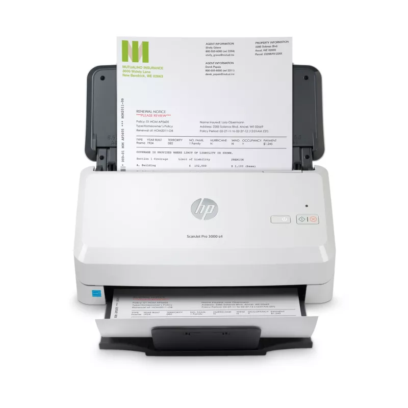 Scanner de folhas HP Scanjet Pro 3000 s4 600 x 600 DPI A4 preto, branco