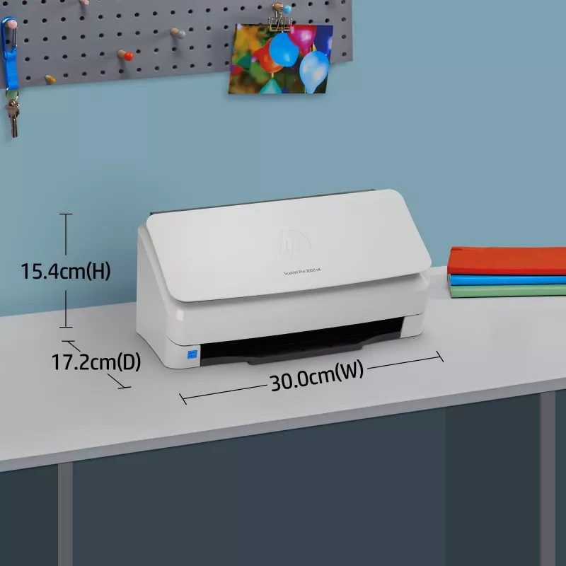 Scanner de folhas HP Scanjet Pro 3000 s4 600 x 600 DPI A4 preto, branco