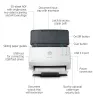 Scanner de folhas HP Scanjet Pro 3000 s4 600 x 600 DPI A4 preto, branco