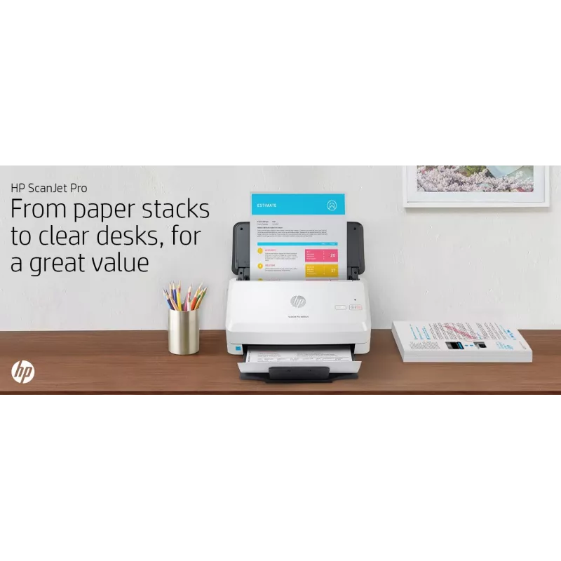 Scanner de folhas HP Scanjet Pro 3000 s4 600 x 600 DPI A4 preto, branco