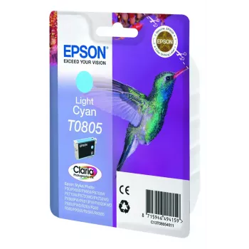 Epson Hummingbird Embalagem individual Ciano-claro T0805 Claria Tinta fotográfica