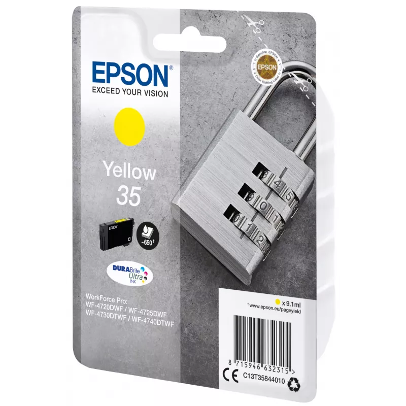Epson Padlock Embalagem individual amarelo 35 DURABrite Ultra Ink