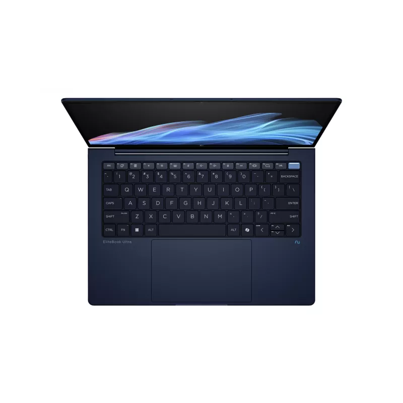 HP EliteBook Ultra G1i Next Gen AI PC Wolf Pro Security Edition Copilot+ PC Intel Core Ultra 7 258V Portátil 35,6 cm (14 polegadas) Ecrã tátil 2.8K 32 GB LPDDR5x-SDRAM Wi-Fi 7 (802.11be) Windows 11 Pro azul