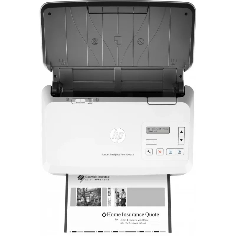 Scanner de alimentação HP Scanjet Enterprise Flow 7000 s3 600 x 600 DPI A4 Branco
