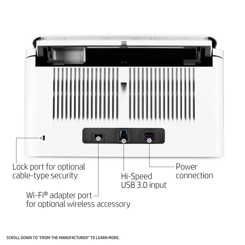 Scanner de alimentação HP Scanjet Enterprise Flow 7000 s3 600 x 600 DPI A4 Branco