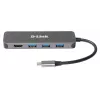 Hub USB-C 5-em-1 D-Link com HDMI/Power Delivery