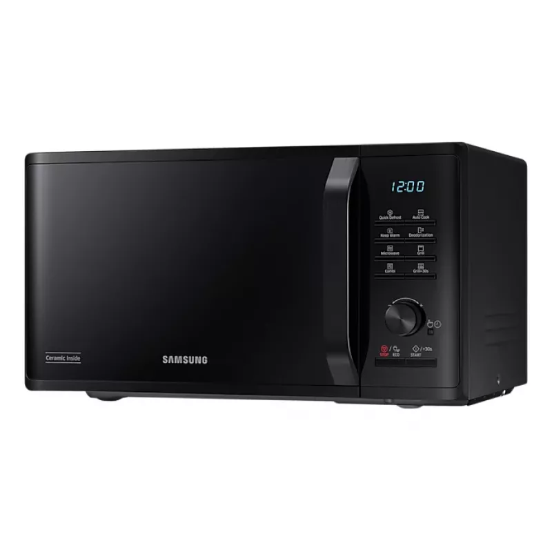 Micro-ondas Samsung MG23B3515AK/EN preto com grelhador de bancada 23 L 1250 W