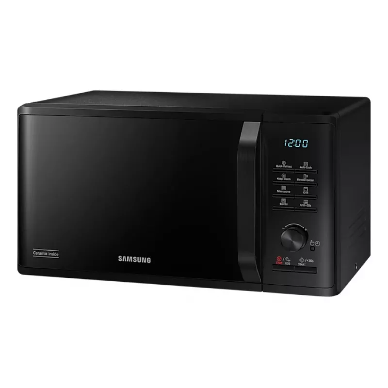 Micro-ondas Samsung MG23B3515AK/EN preto com grelhador de bancada 23 L 1250 W