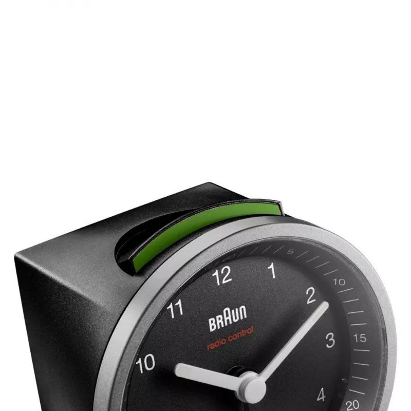 Despertador de quartzo Braun BC07SB-DCF preto, prateado