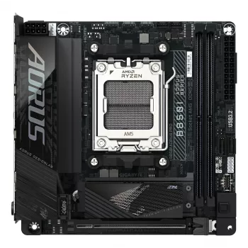 Placa-mãe GIGABYTE B850I AORUS PRO - CPUs AMD Ryzen 9000 Series, VRM digital 8+2+1 fases, até 8400MHz DDR5 (OC), 1xPCIe 5.0 + 1xPCIe 4.0 M.2, 2.5LAN, WIFI 7, USB 3.2 Gen 2