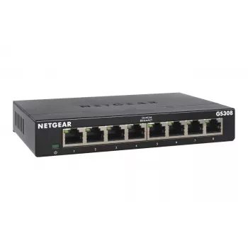 Switch de rede NETGEAR GS308-300PES não gerido L2 Gigabit Ethernet (10/100/1000) preto