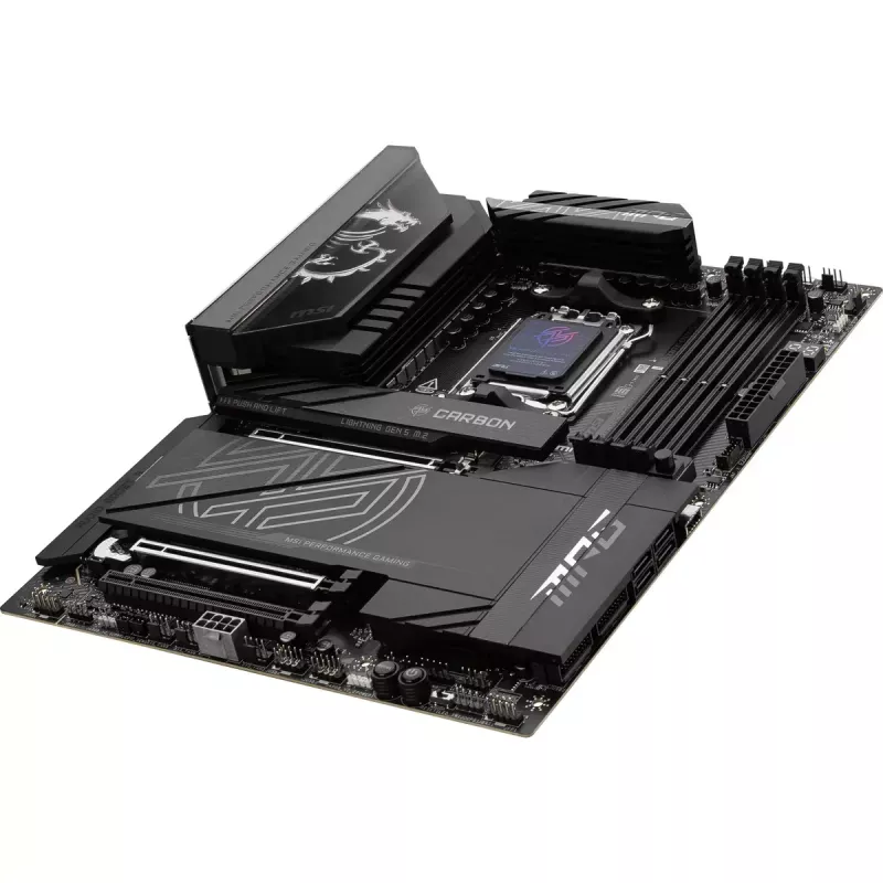 Placa-mãe MSI MPG X870E CARBON WIFI — AMD X870E, Socket AM5, ATX, DDR5 até 256 GB, Wi‑Fi 7