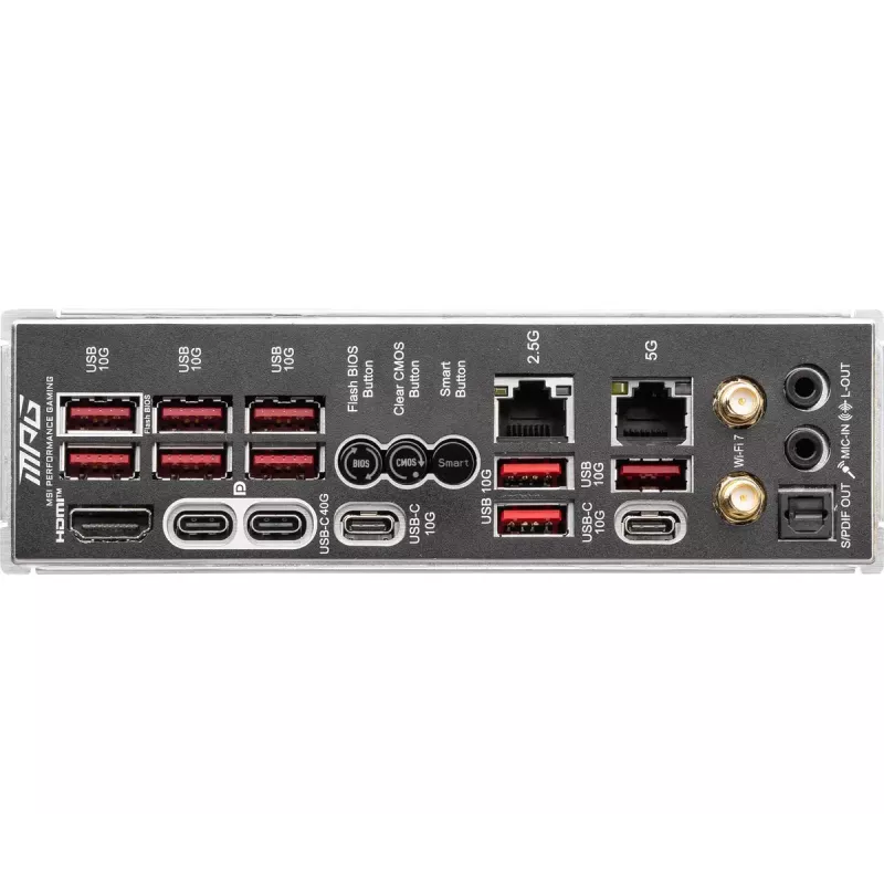 Placa-mãe MSI MPG X870E CARBON WIFI — AMD X870E, Socket AM5, ATX, DDR5 até 256 GB, Wi‑Fi 7