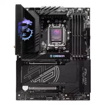 Placa-mãe MSI MPG X870E CARBON WIFI — AMD X870E, Socket AM5, ATX, DDR5 até 256 GB, Wi‑Fi 7