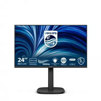Monitor de computador Philips 3000 series 24B2N3200D/00 61,2 cm (24,1 polegadas) 1920 x 1200 píxeis WUXGA LCD preto