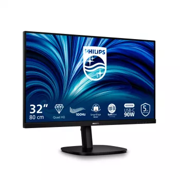 Monitor de computador Philips 32B2U3601/00 80 cm (31,5 polegadas) 2560 x 1440 píxeis Quad HD LCD preto