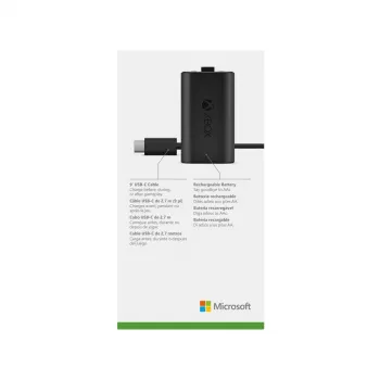 Microsoft Xbox Play & Charge Kit (SXW-00002) bateria recarregável com cabo USB-C, preto
