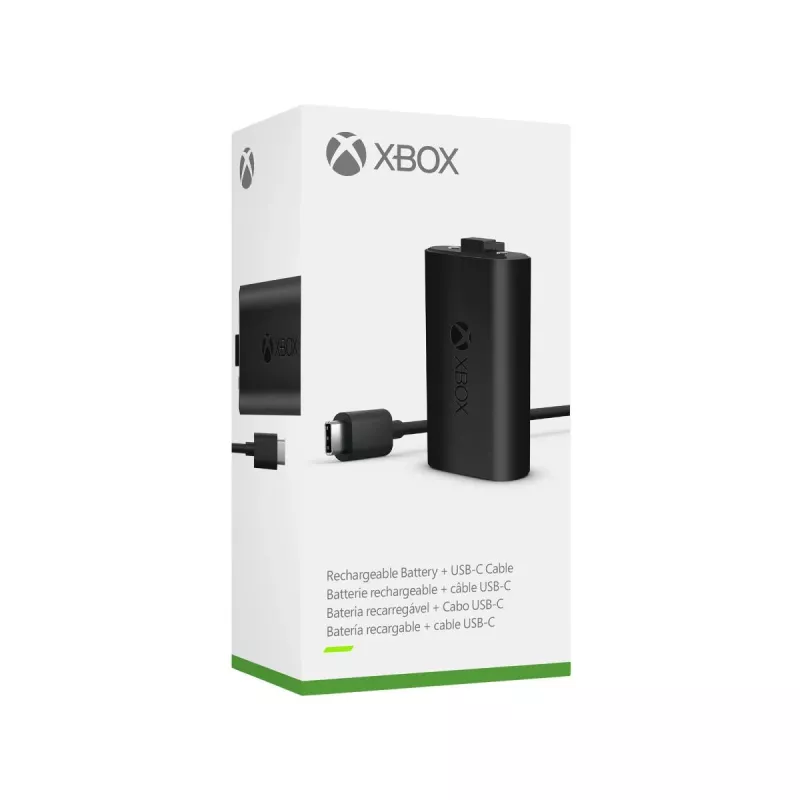 Microsoft Xbox Play & Charge Kit (SXW-00002) bateria recarregável com cabo USB-C, preto
