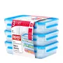 EMSA 515645 recipiente de armazenamento de alimentos caixa retangular 1,2 l transparente 3 peças