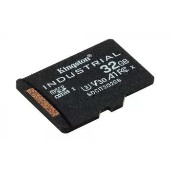 Kingston Technology 32GB microSDHC Industrial C10 A1 pSLC Card embalagem individual sem adaptador