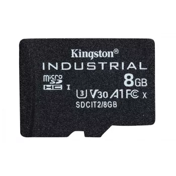 Kingston Technology 8GB microSDHC Industrial C10 A1 pSLC Card embalagem individual sem adaptador