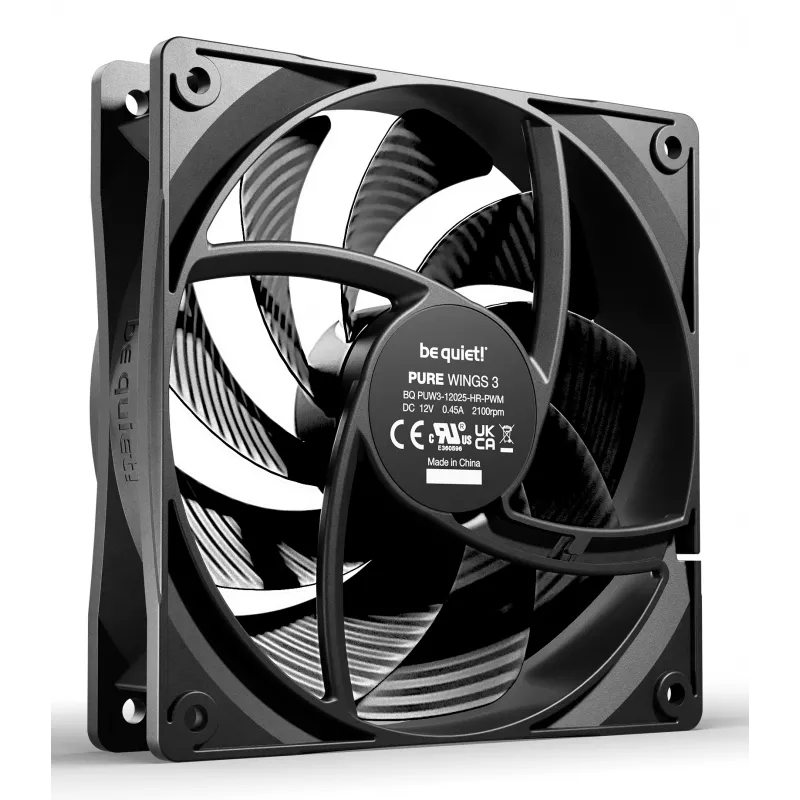 be quiet Pure Wings 3 120mm | PWM high-speed Triple Pack ventoinha para caixa de computador 12 cm preto 3 unid.
