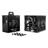 Ventoinha para caixa de computador be quiet! Pure Wings 3 120 mm PWM 1600 RPM 84,8 m³/h 1,45 mmH2O rolamento Gewehr preto pack de 3