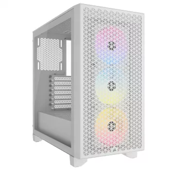 Caixa de PC Mid-Tower CORSAIR - 3000d RGB Airflow - branco