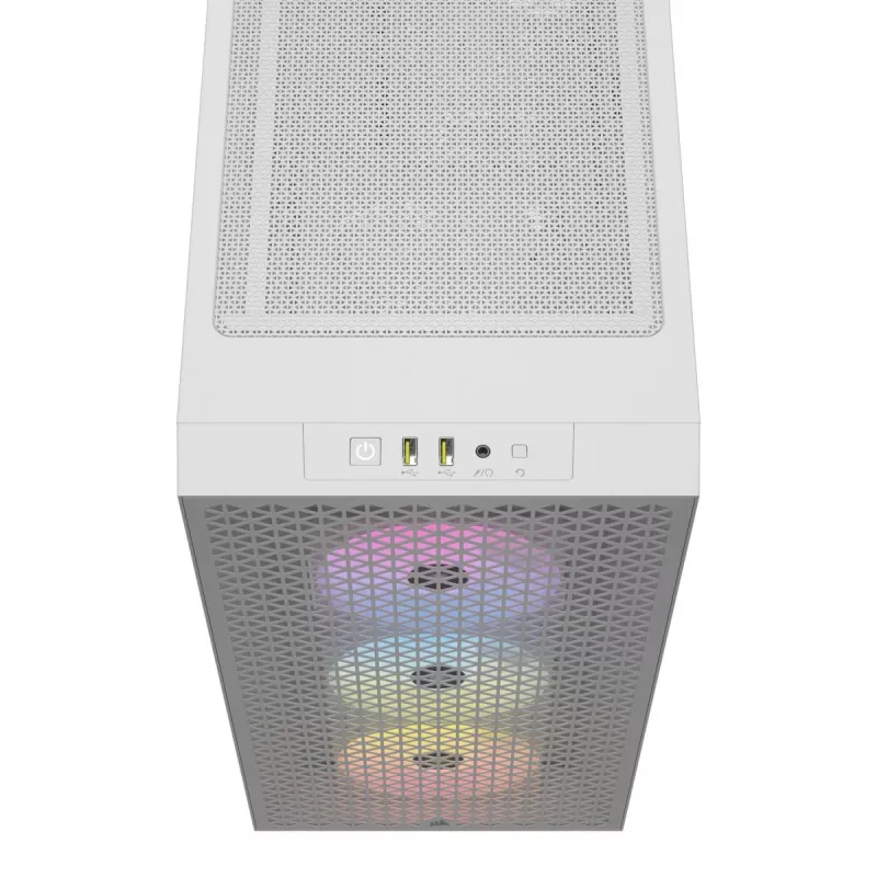 Caixa de PC Mid-Tower CORSAIR - 3000d RGB Airflow - branco