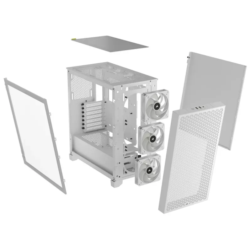 Caixa de PC Mid-Tower CORSAIR - 3000d RGB Airflow - branco