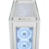 CORSAIR Mid-Tower Smart Case - iCUE 5000X - RGB QL Edition Tempered Glass True - branco