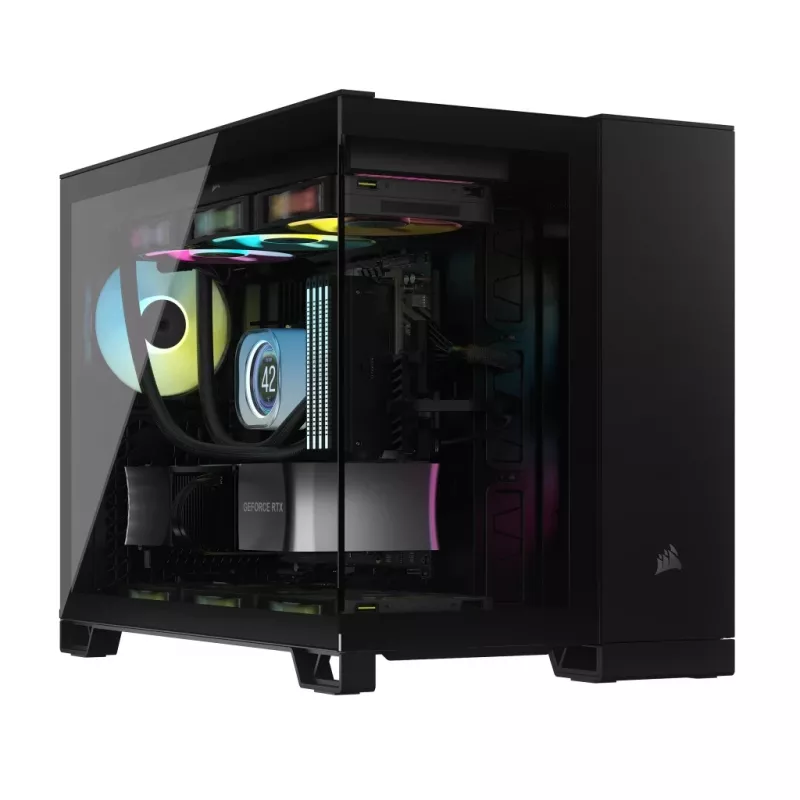 CORSAIR Caixa de PC - Icue Link 2500x RGB Micro ATX Dual Chamber preto