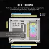 CORSAIR Caixa de PC – iCUE LINK 2500X RGB Micro-ATX Dual-Chamber branco