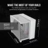 CORSAIR Caixa de PC – iCUE LINK 2500X RGB Micro-ATX Dual-Chamber branco
