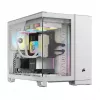 CORSAIR Caixa de PC – iCUE LINK 2500X RGB Micro-ATX Dual-Chamber branco