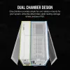 CORSAIR Caixa de PC – iCUE LINK 2500X RGB Micro-ATX Dual-Chamber branco