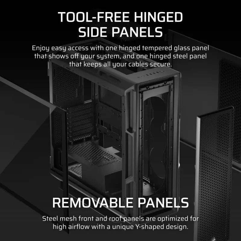 Caixa de PC CORSAIR - 5000T Mid-Tower High-Performance