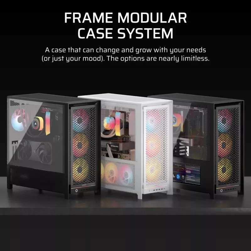 Caixa de PC CORSAIR - Frame 5000D RS High-Airflow Mid-Tower - branco