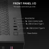 Caixa de PC Midi-Tower CORSAIR 3500X RS-R ARGB — preto, vidro temperado, suporta ATX/EATX/Micro-ITX, 3 ventoinhas frontais de 120 mm