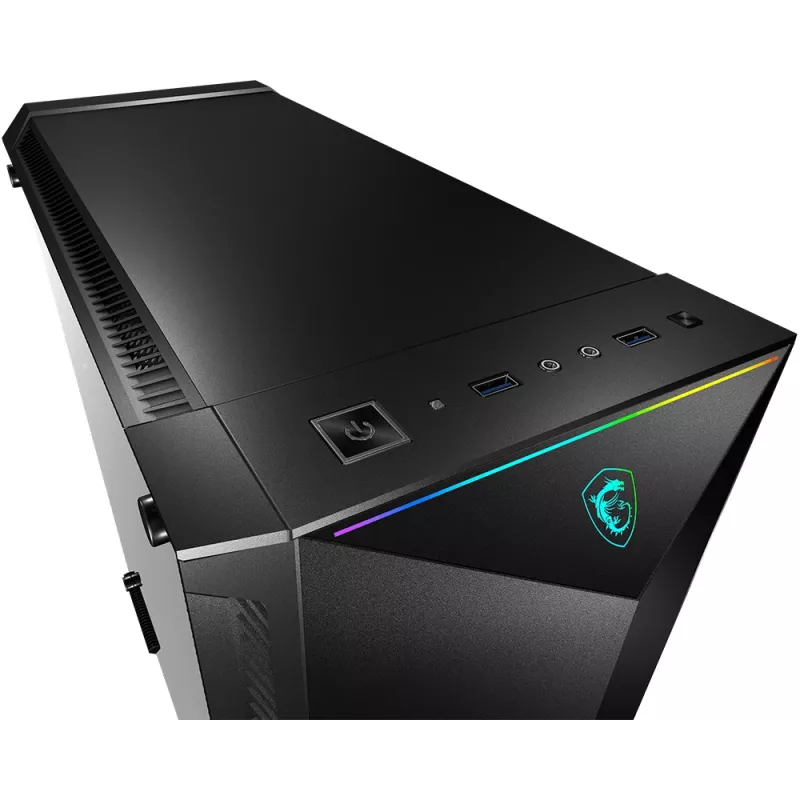 Caixa de computador gaming MSI MPG GUNGNIR 100 Midi Tower preto