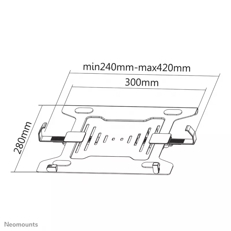 Suporte para portátil Neomounts NOTEBOOK-V200 10-15 polegadas - VESA - universal