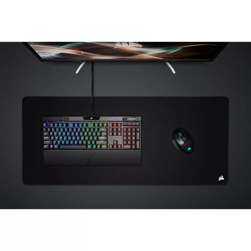 Tapete de rato gaming CORSAIR - Mm350 Pro Premium, superfície de tecido à prova de derrames, preto - Extended XL