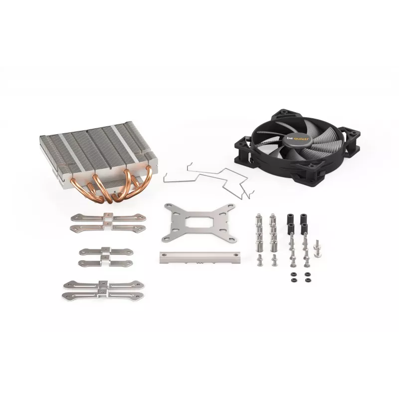 Cooler de CPU be quiet! Shadow Rock LP, ventoinha de 120 mm, Intel LGA1700/1200/1150/1151/1155/2011 Square ILM, AMD AM5/AM4/AM3(+)/AM2(+)/FM1/FM2(+), 130 W TDP, altura 75,4 mm