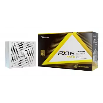 Fonte de alimentação Seasonic Focus GX-850 850W 20+4 Pin ATX branco
