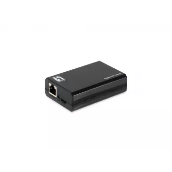 Splitter LevelOne Gigabit PoE bt para USB-C PD 3.0, IEEE 802.3af, IEEE 802.3at, IEEE 802.3bt, 10/100/1000Base-T(X), preto, atividade, ligação, alimentação, 0 - 40 °C, 0 - 70 °C