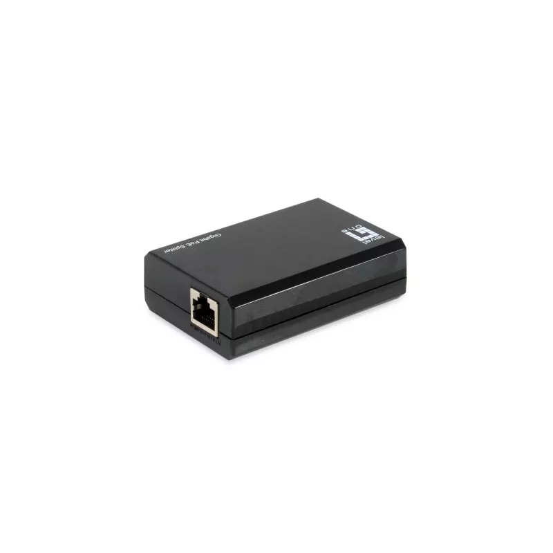 Splitter LevelOne Gigabit PoE bt para USB-C PD 3.0, IEEE 802.3af, IEEE 802.3at, IEEE 802.3bt, 10/100/1000Base-T(X), preto, atividade, ligação, alimentação, 0 - 40 °C, 0 - 70 °C